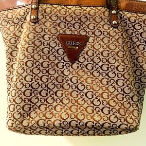 Guess Brown Signature G Handbag Tote